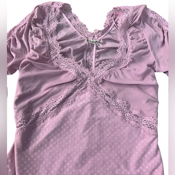 FREE PEOPLE Intimately Forever Young Rushed Bodysuit in Plum Blossom Size M New - Picture 7 of 12